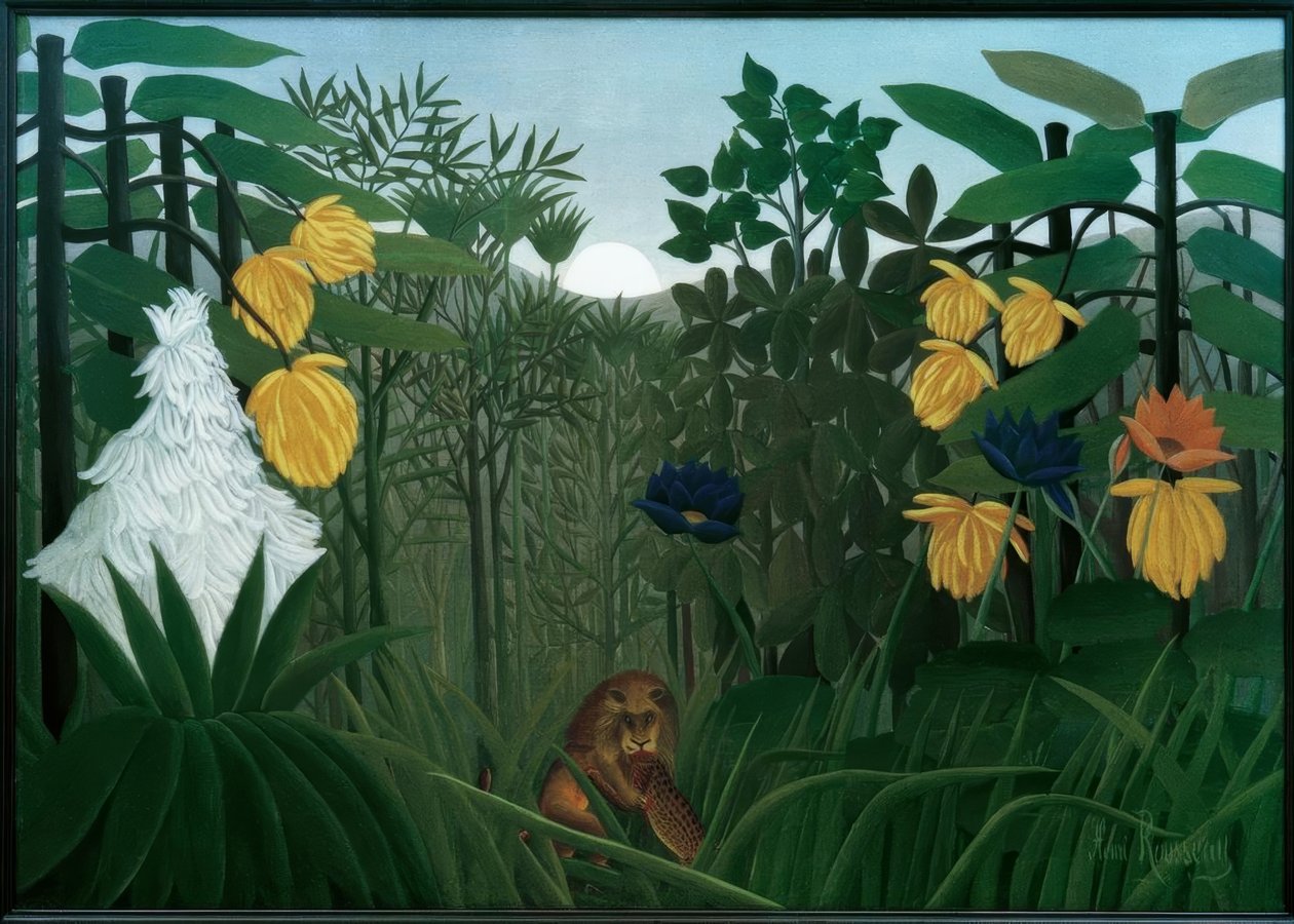 Lví moučka od Henri Rousseau