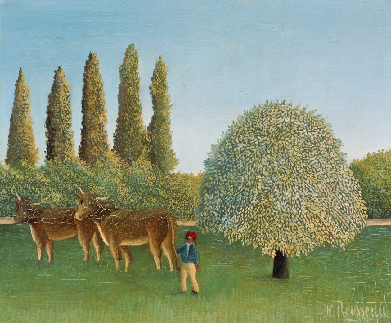Meadowland The Pasture od Henri Rousseau