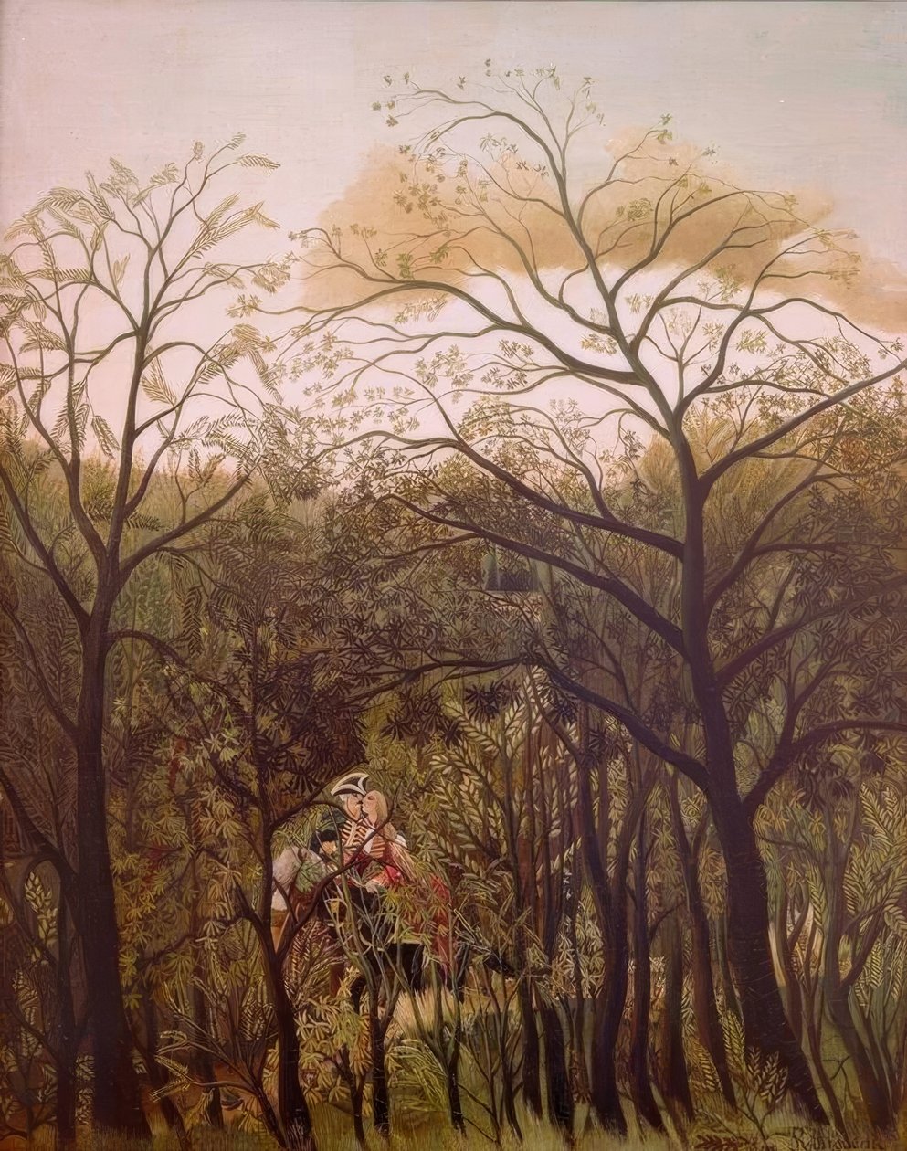 Seznamte se v lese od Henri Rousseau