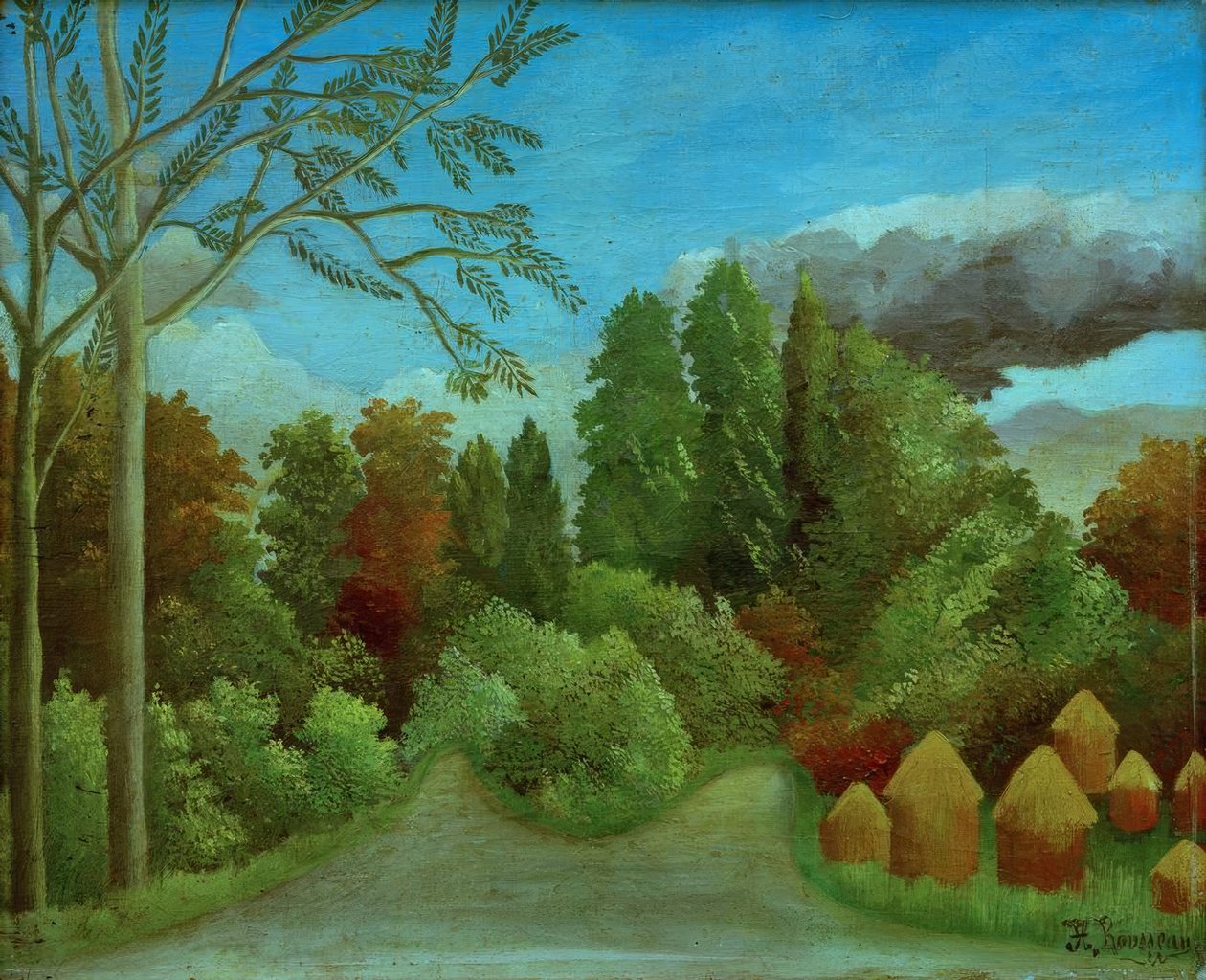 Pohled na břehy Oise od Henri Rousseau