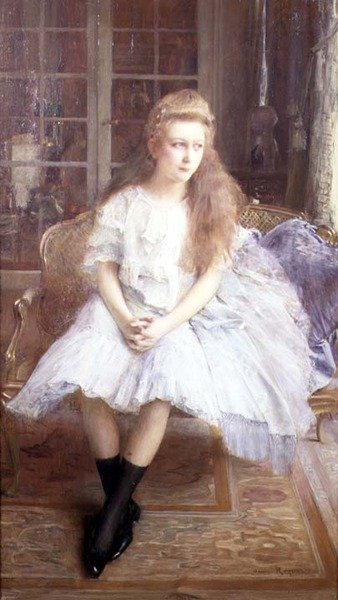 Portrét mladé dívky od Henri Royer