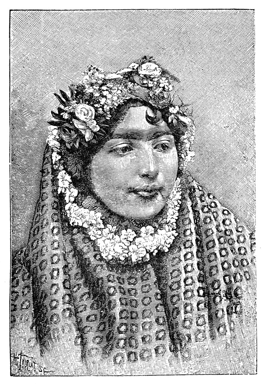 Vznešená perská dáma, 1895. od Henri Thiriat