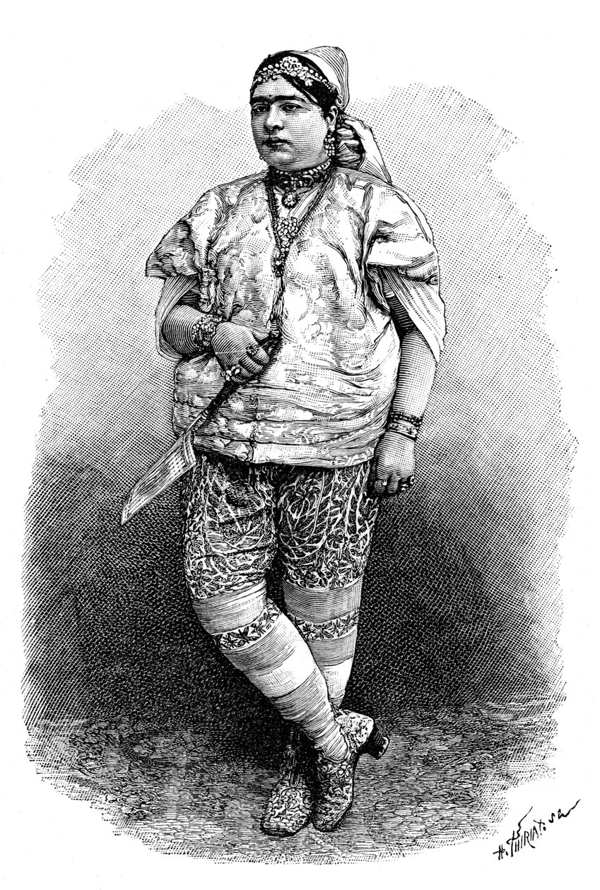 Tuniská Židovka, c1890 od Henri Thiriat