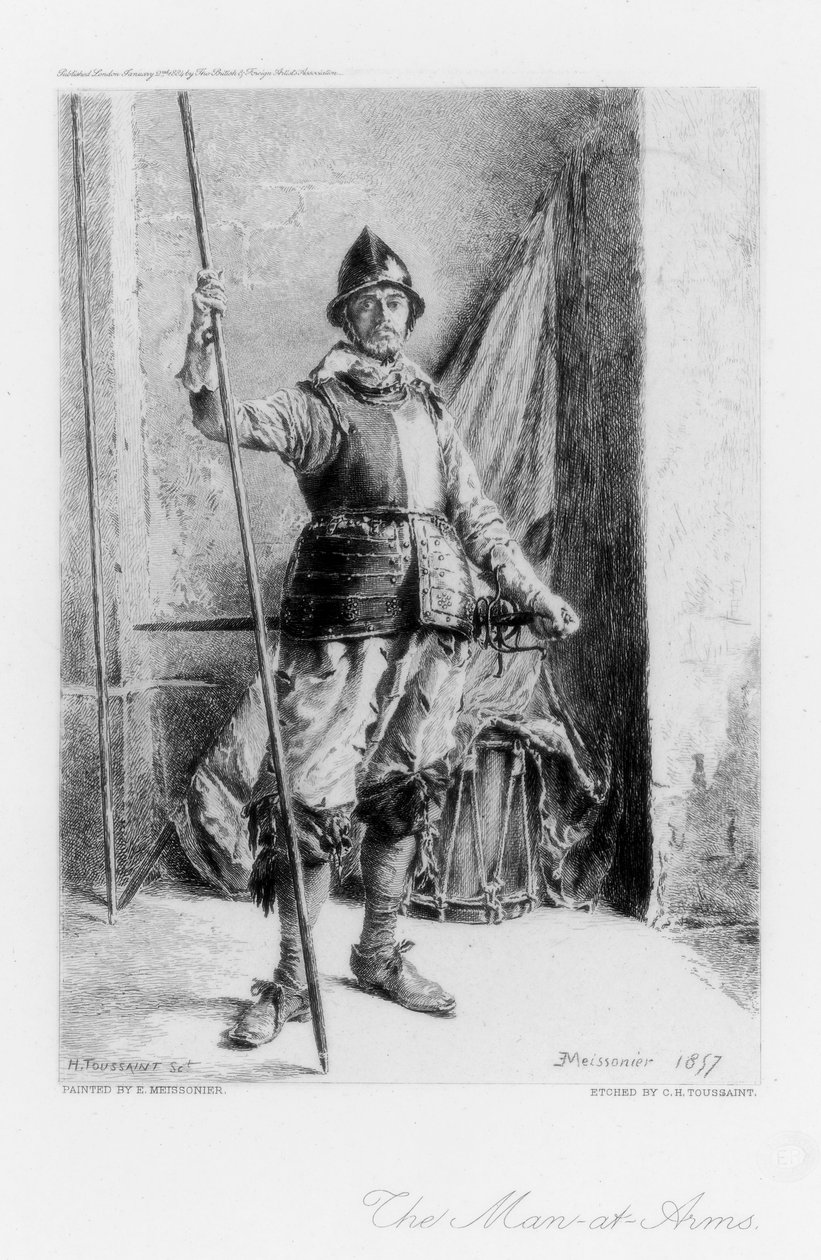 Muž ve zbrani, c1880-1882. od Henri Toussaint