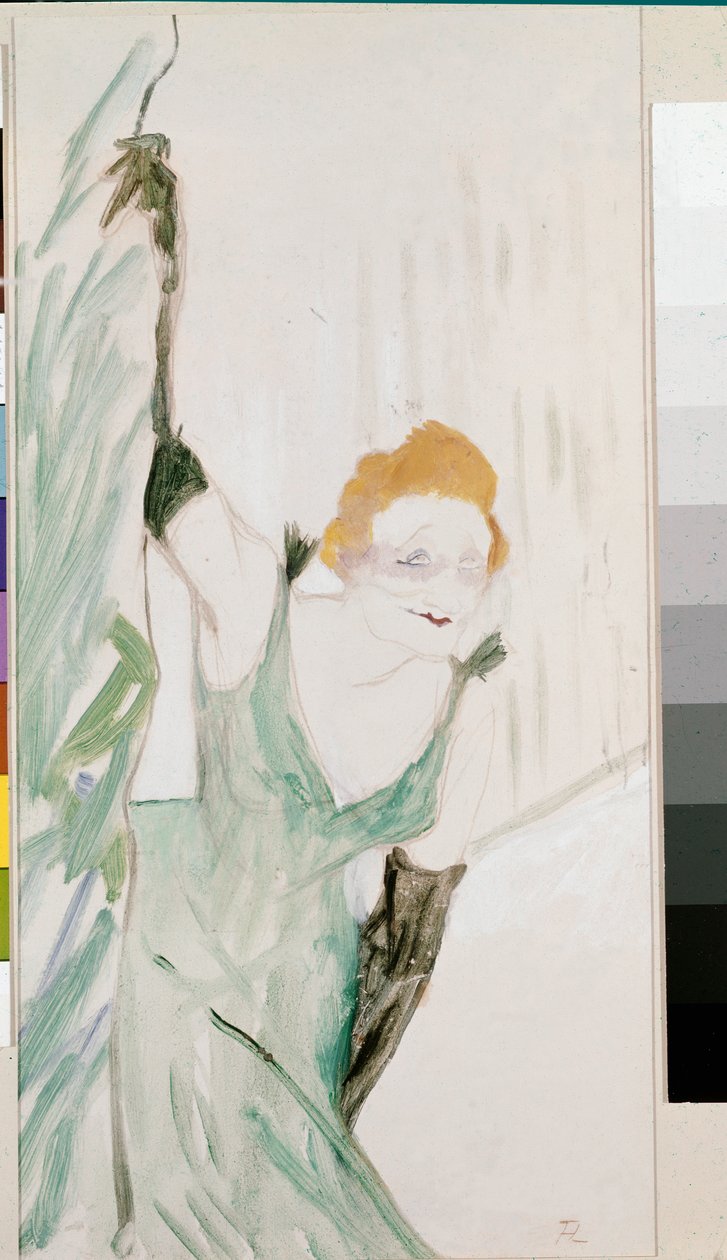 Yvette Guilbertová pozdravila publikum od Henri de Toulouse Lautrec