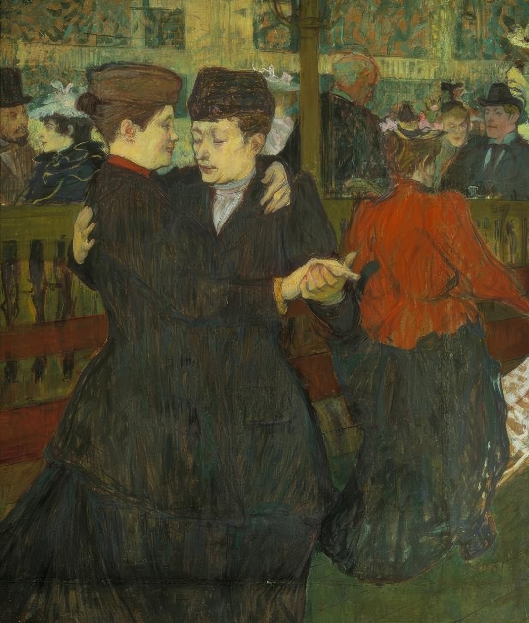 V Moulin-Rouge. Dva tanečníci od Henri de Toulouse Lautrec