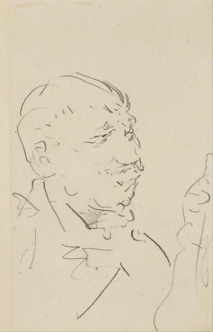 Hlava muže od Henri de Toulouse Lautrec