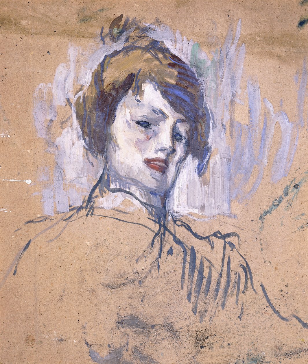 Hlava ženy, 1896 od Henri de Toulouse Lautrec