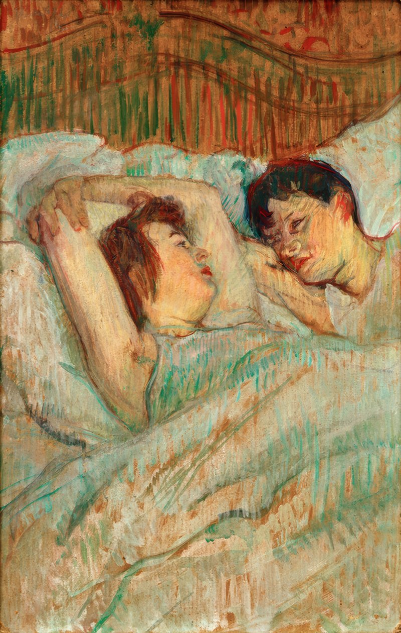 V posteli od Henri de Toulouse Lautrec