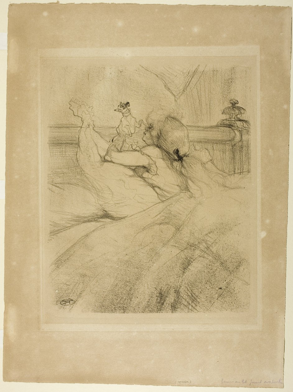 V posteli od Henri de Toulouse Lautrec