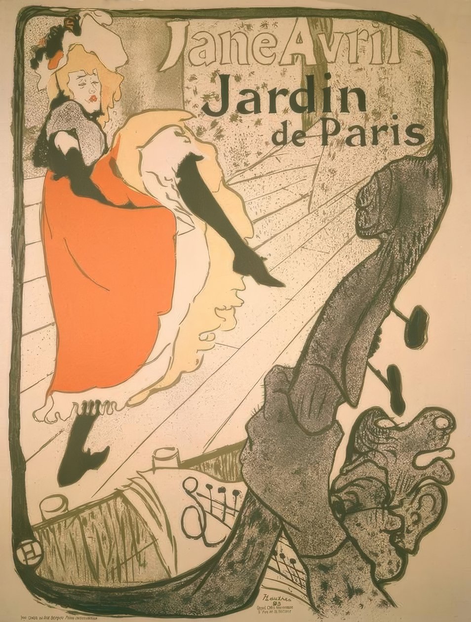Jane Avril od Henri de Toulouse Lautrec