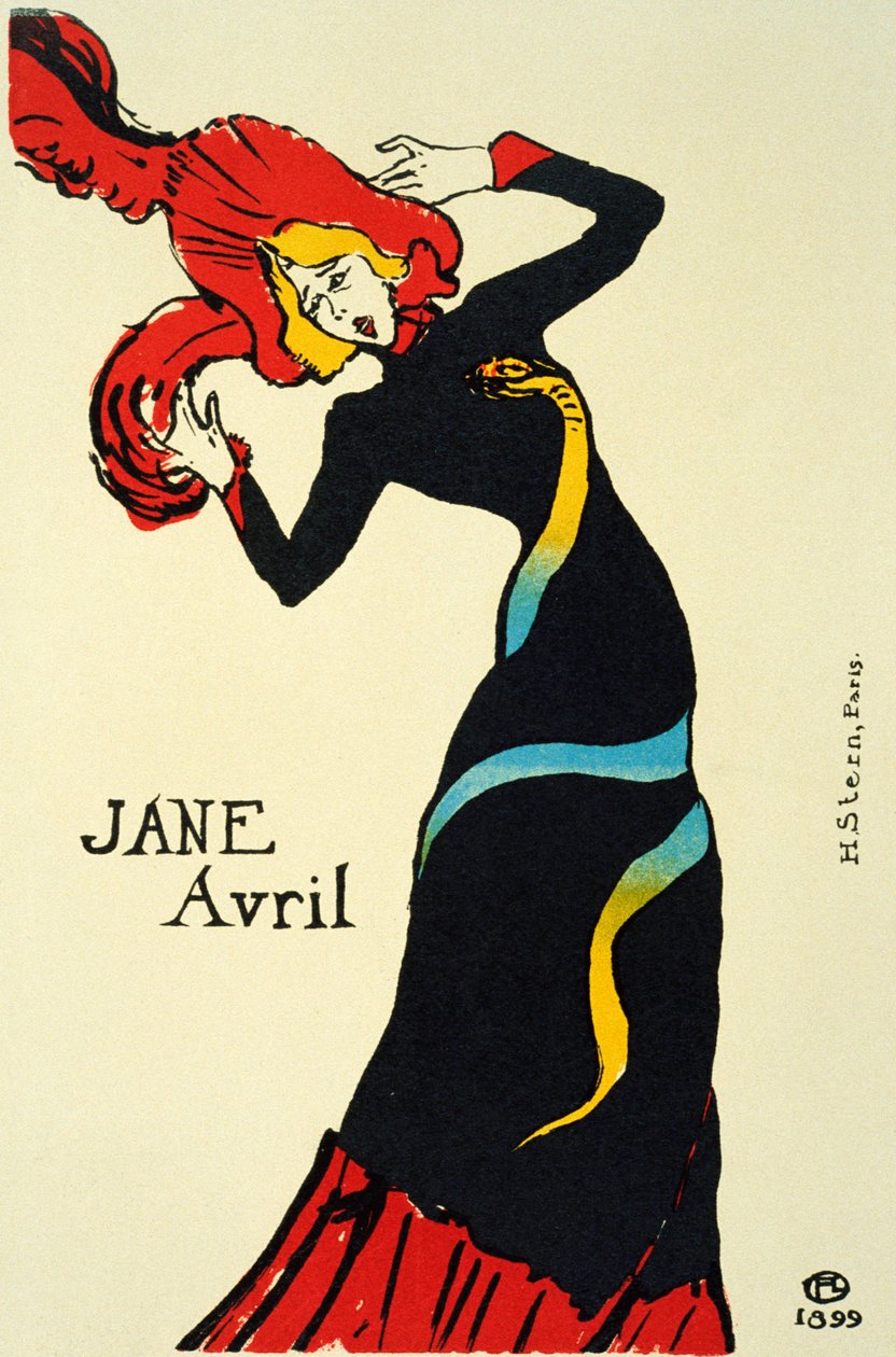 Jane Avril, 1899. od Henri de Toulouse Lautrec