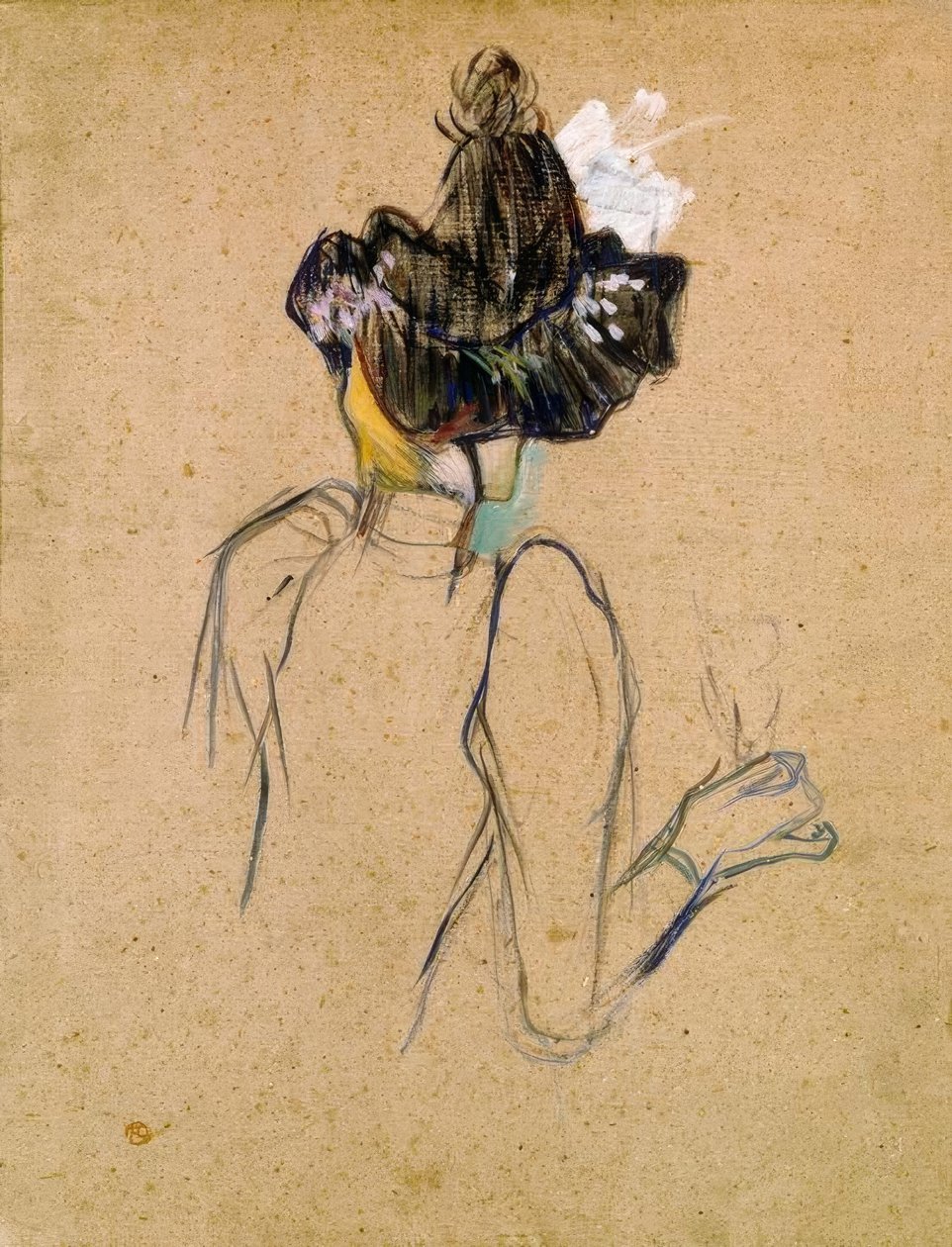 Jane Avril pohled zezadu od Henri de Toulouse Lautrec