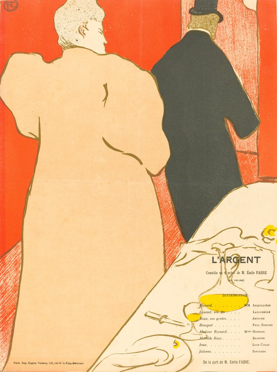 Peníze, 1895. od Henri de Toulouse Lautrec