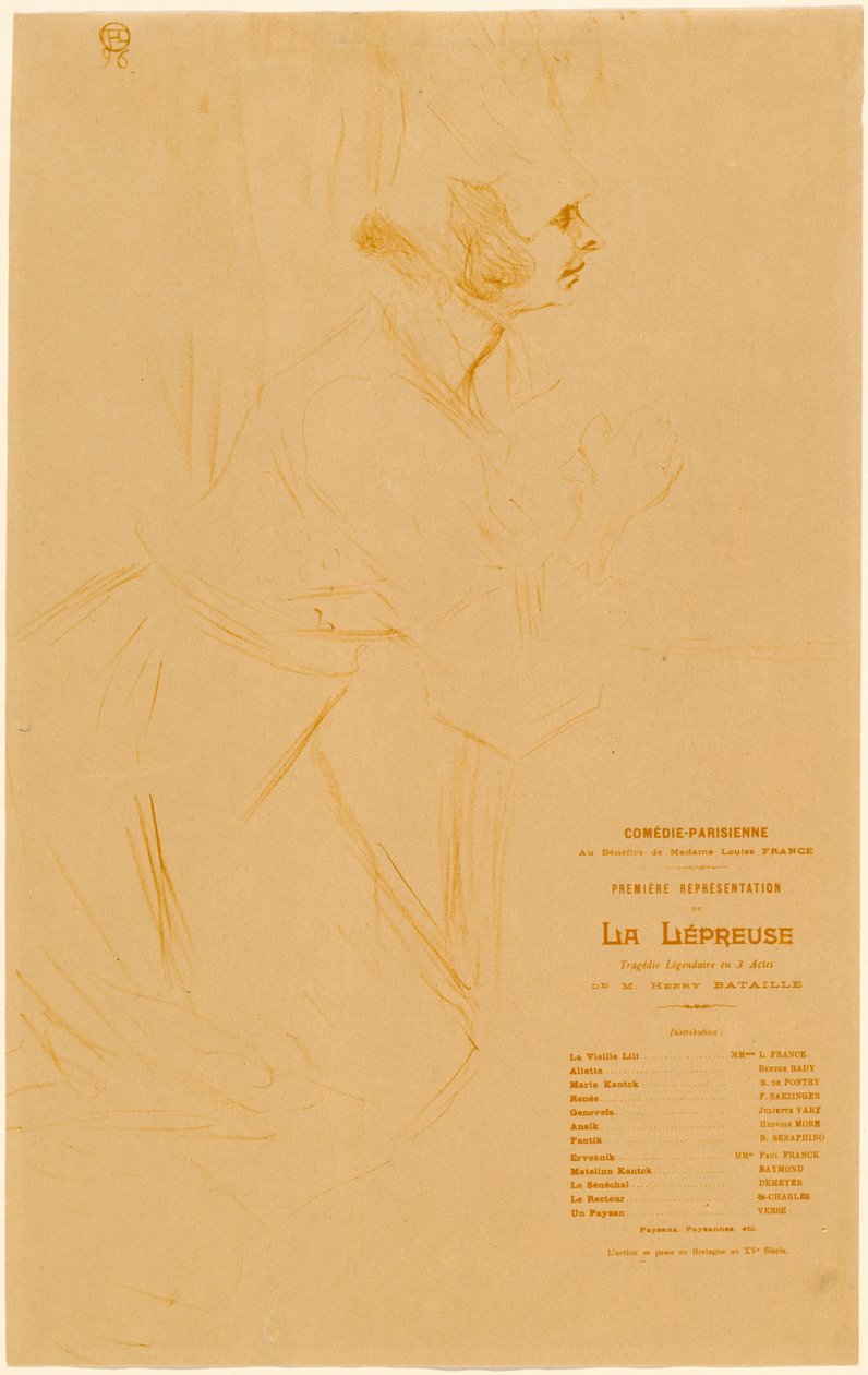 Malomocný od Henri de Toulouse Lautrec