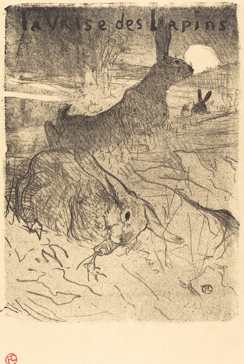 The Waltz of the Rabbits, 1895. od Henri de Toulouse Lautrec