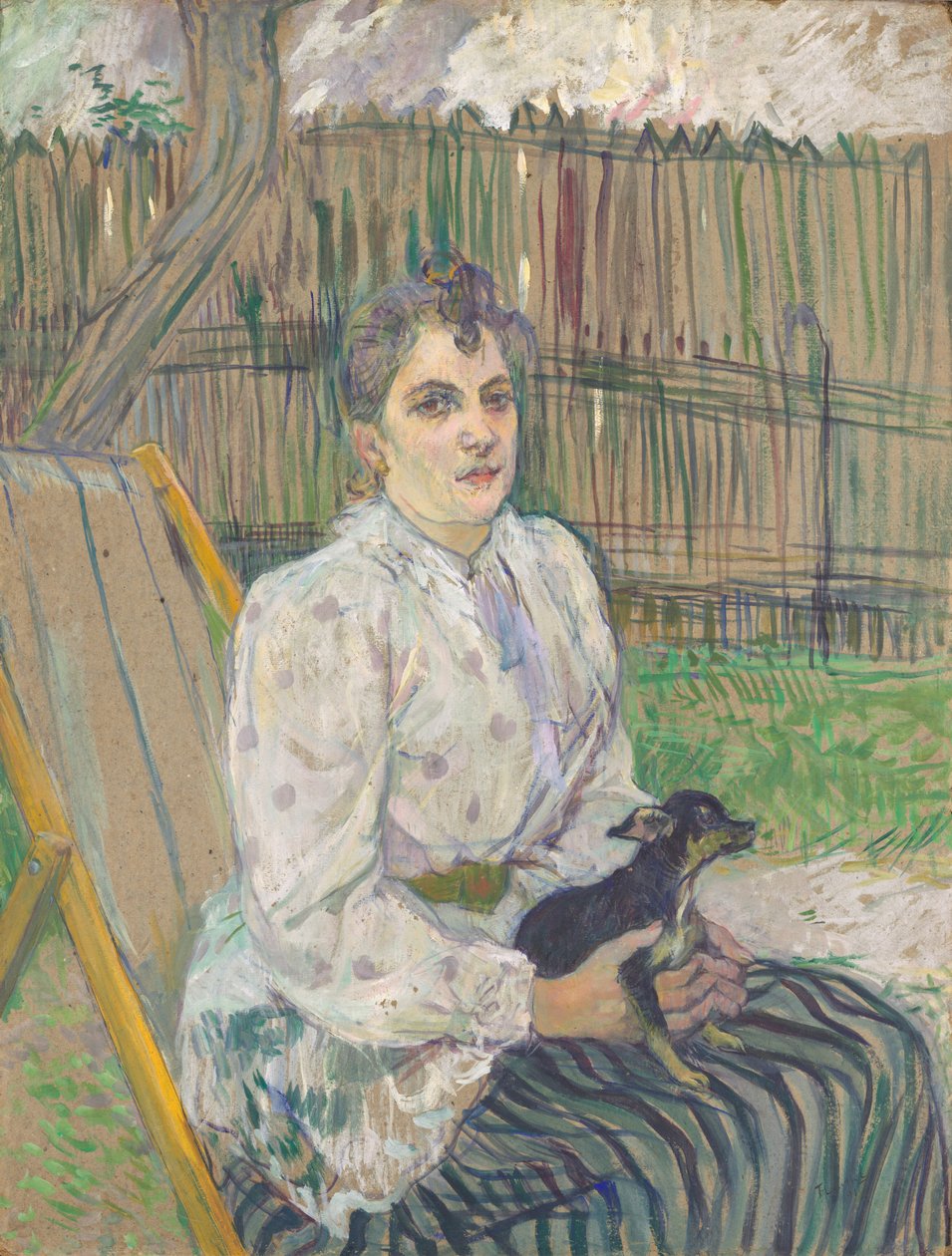 Dáma se psem, 1891. od Henri de Toulouse Lautrec