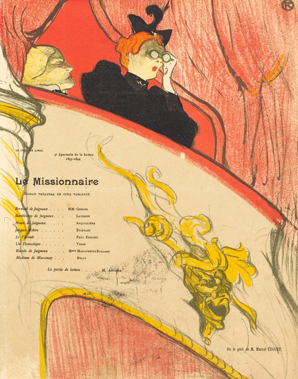 Misionář, 1894. od Henri de Toulouse Lautrec