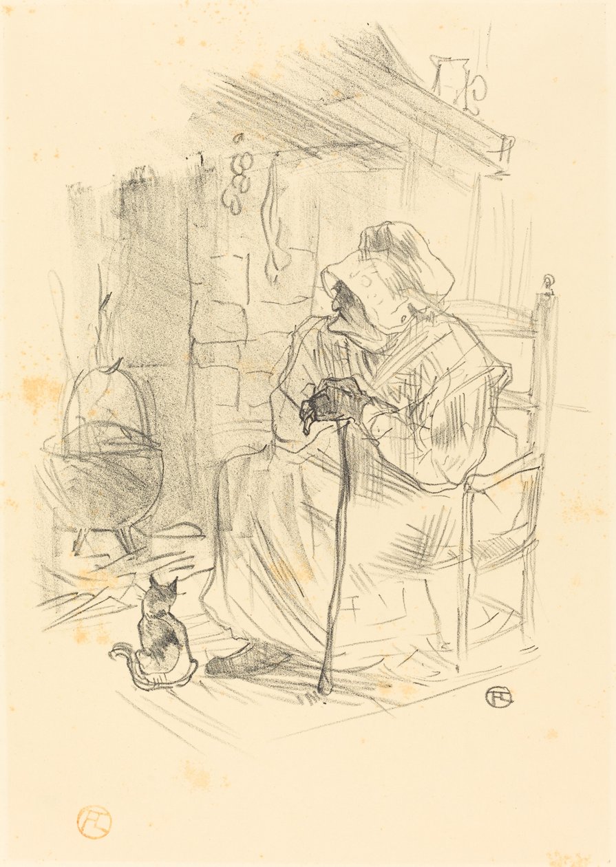 Tajemství od Henri de Toulouse Lautrec