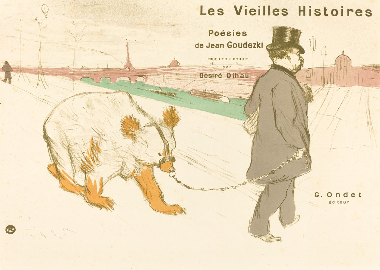 Frontispis obálky Old Stories, 1893. od Henri de Toulouse Lautrec