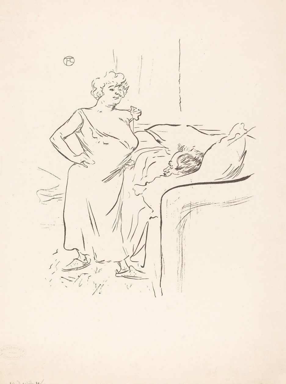 Muž a žena. od Henri de Toulouse Lautrec