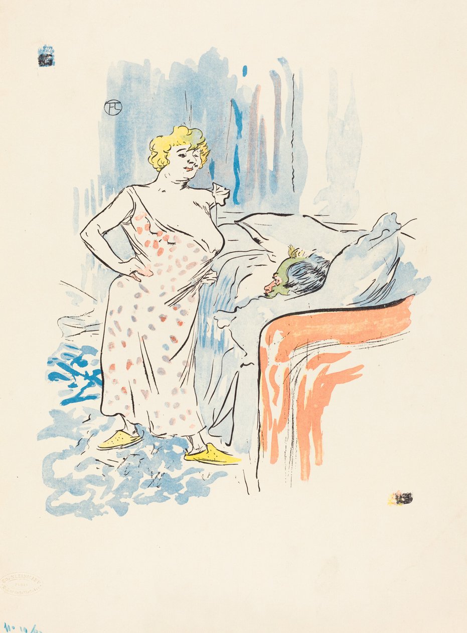 Muž a žena. od Henri de Toulouse Lautrec