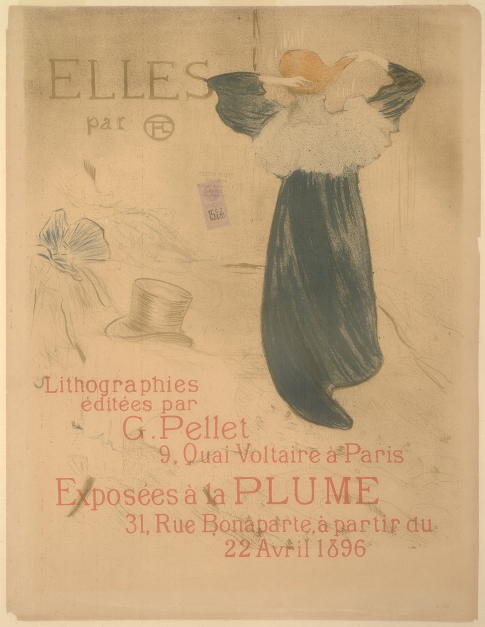 Plakát k "Elles" od Henri de Toulouse Lautrec