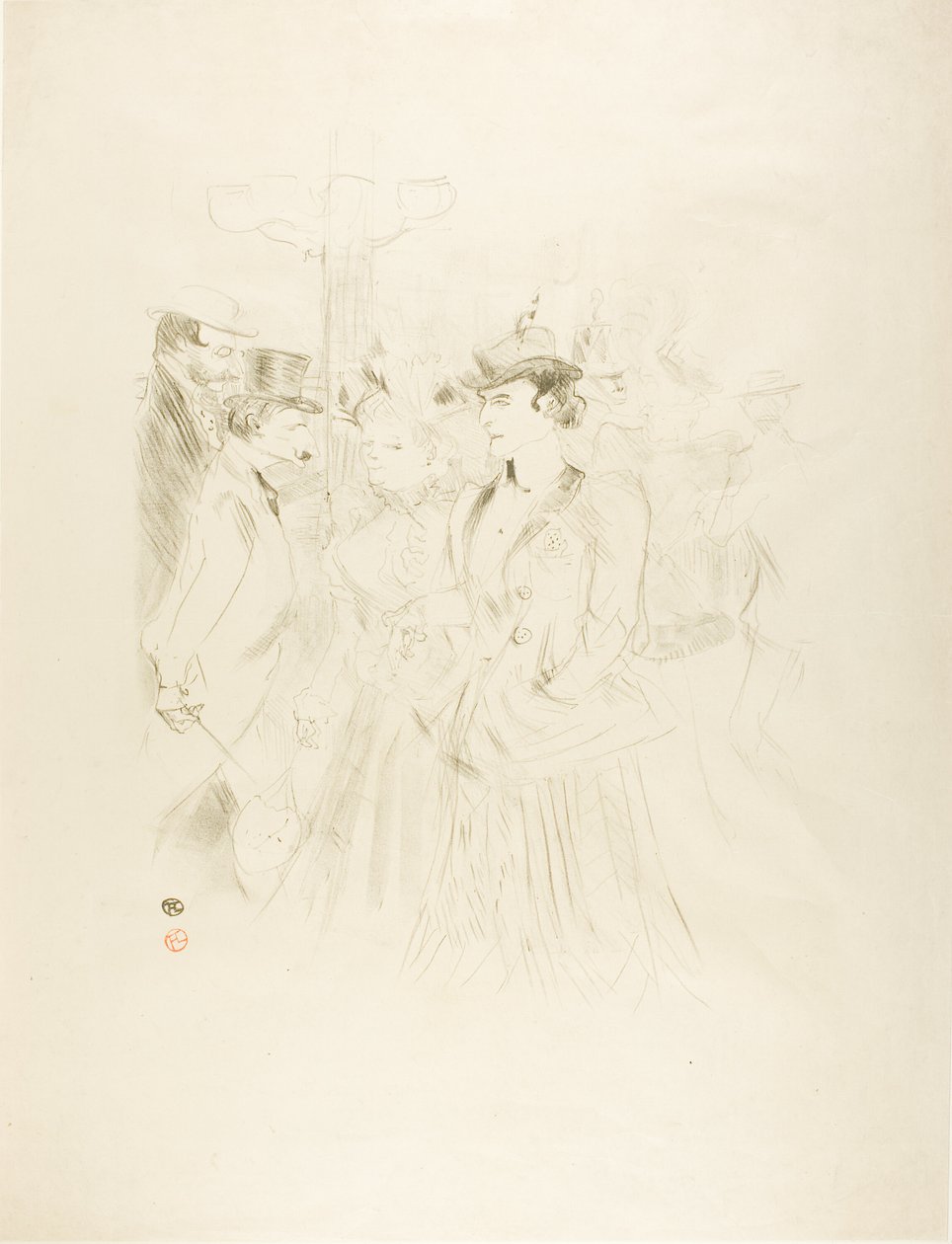 Promenáda od Henri de Toulouse Lautrec