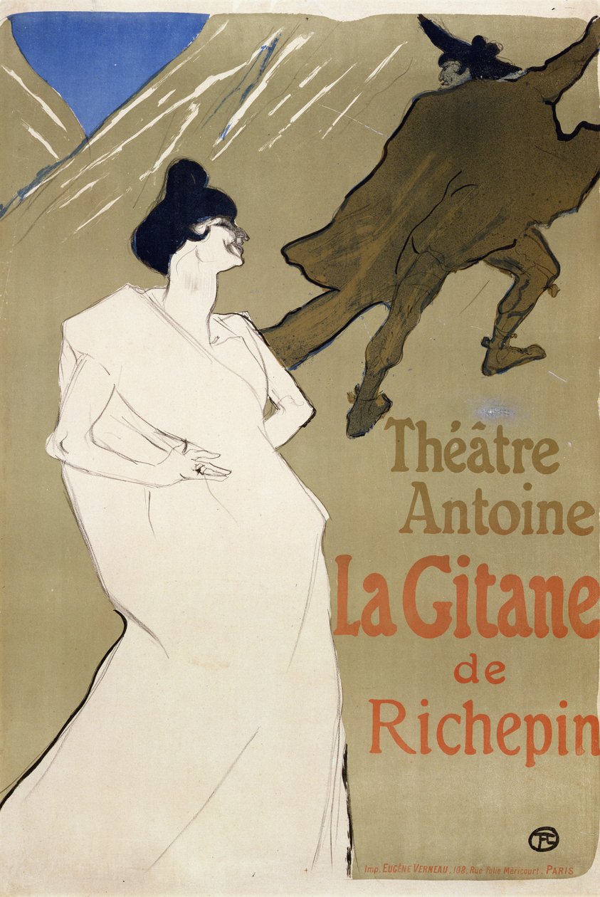 Cikán, 1899 od Henri de Toulouse Lautrec