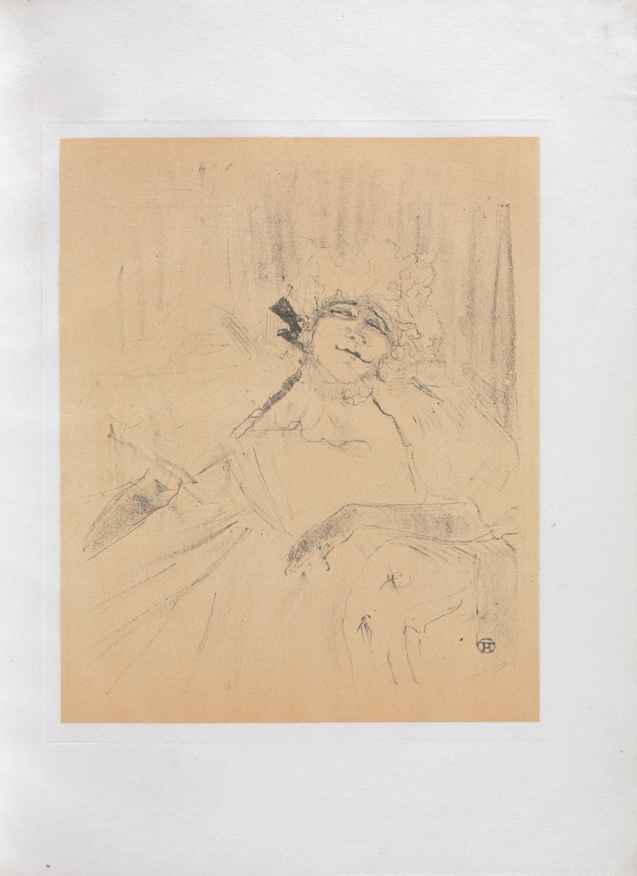 Yvette Guilbert-Anglická série: Stará píseň od Henri de Toulouse Lautrec