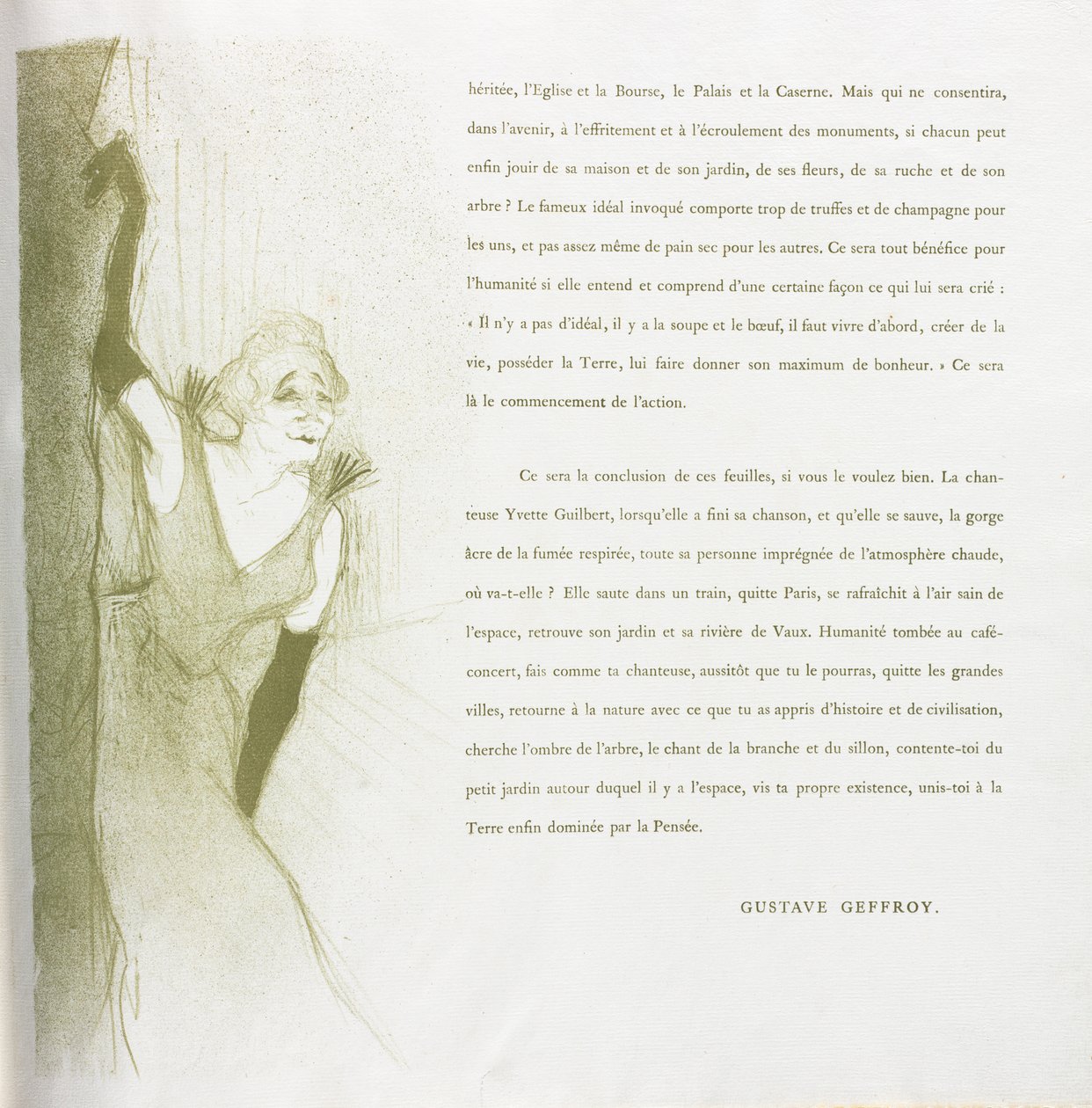 Yvette Guilbert-francouzská řada: č. 16 od Henri de Toulouse Lautrec