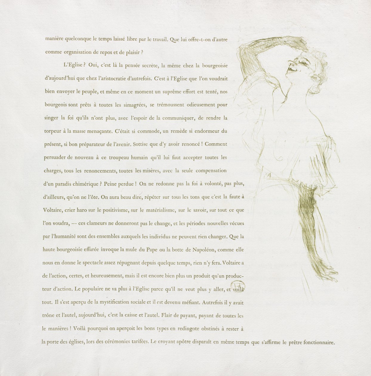 Yvette Guilbert-francouzská řada: č. 7 od Henri de Toulouse Lautrec