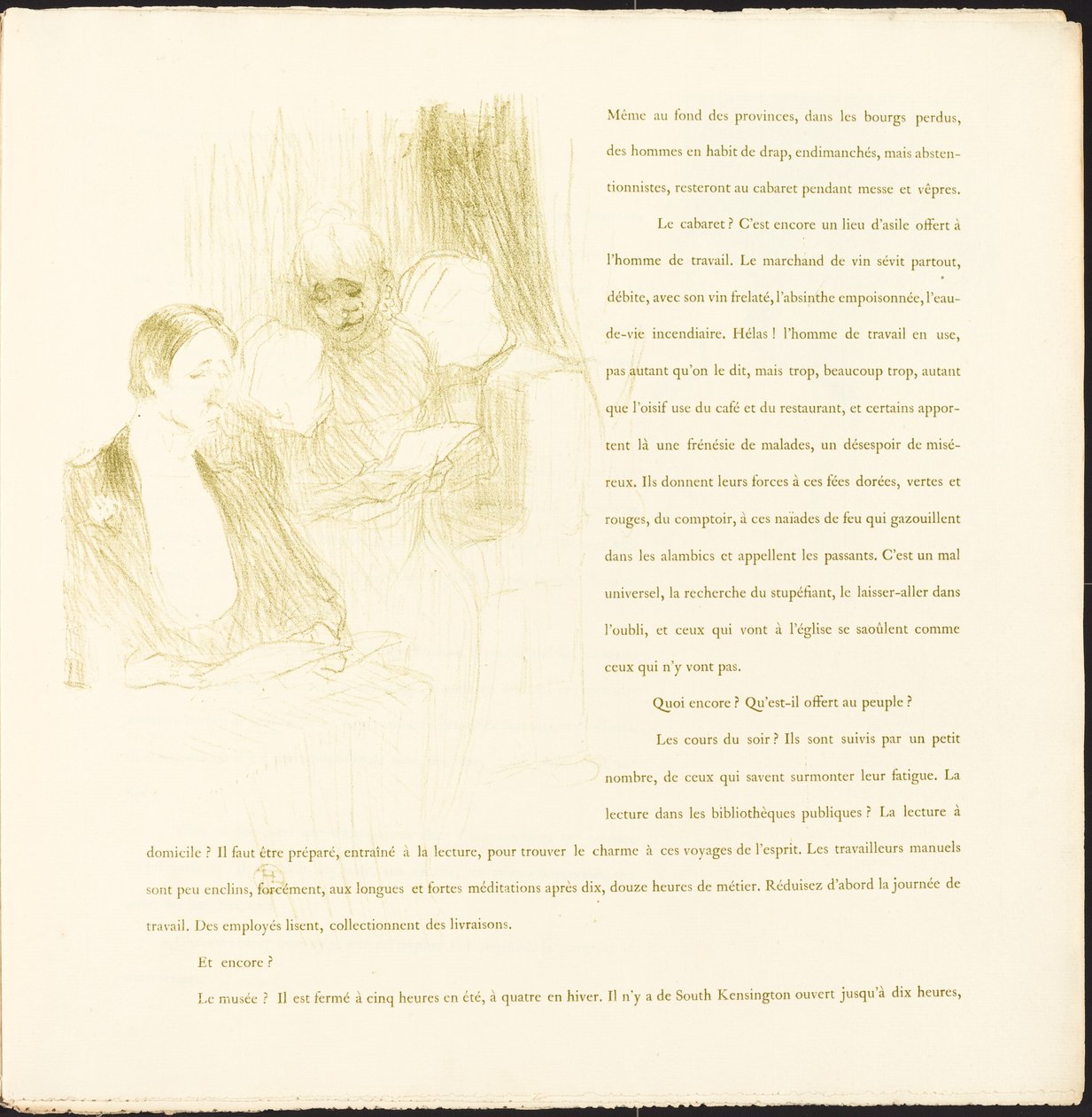 Yvette Guilbert, 1894. od Henri de Toulouse Lautrec