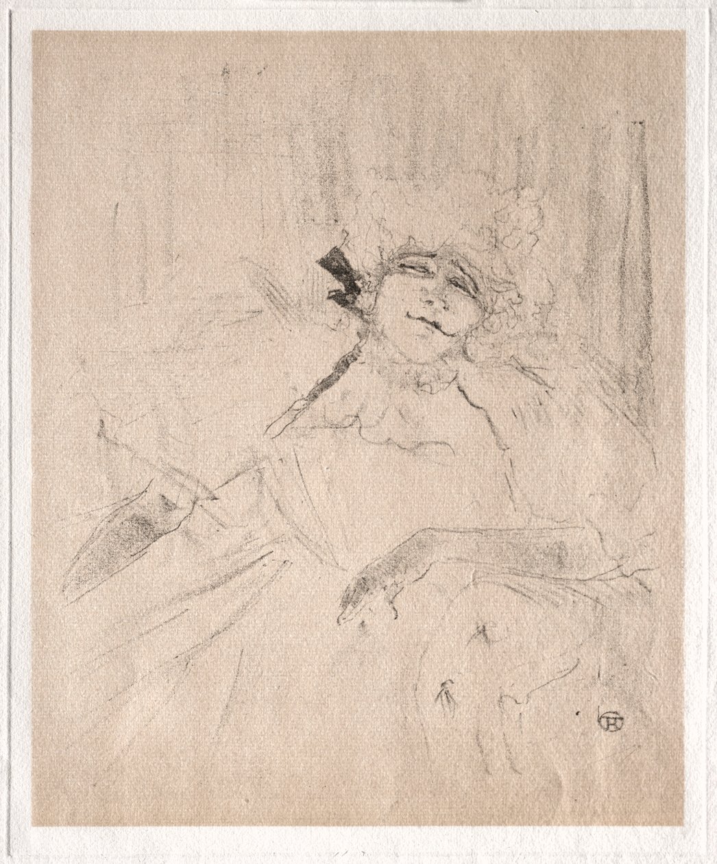 Yvette Guilbert: Stará píseň, 1898. od Henri de Toulouse Lautrec