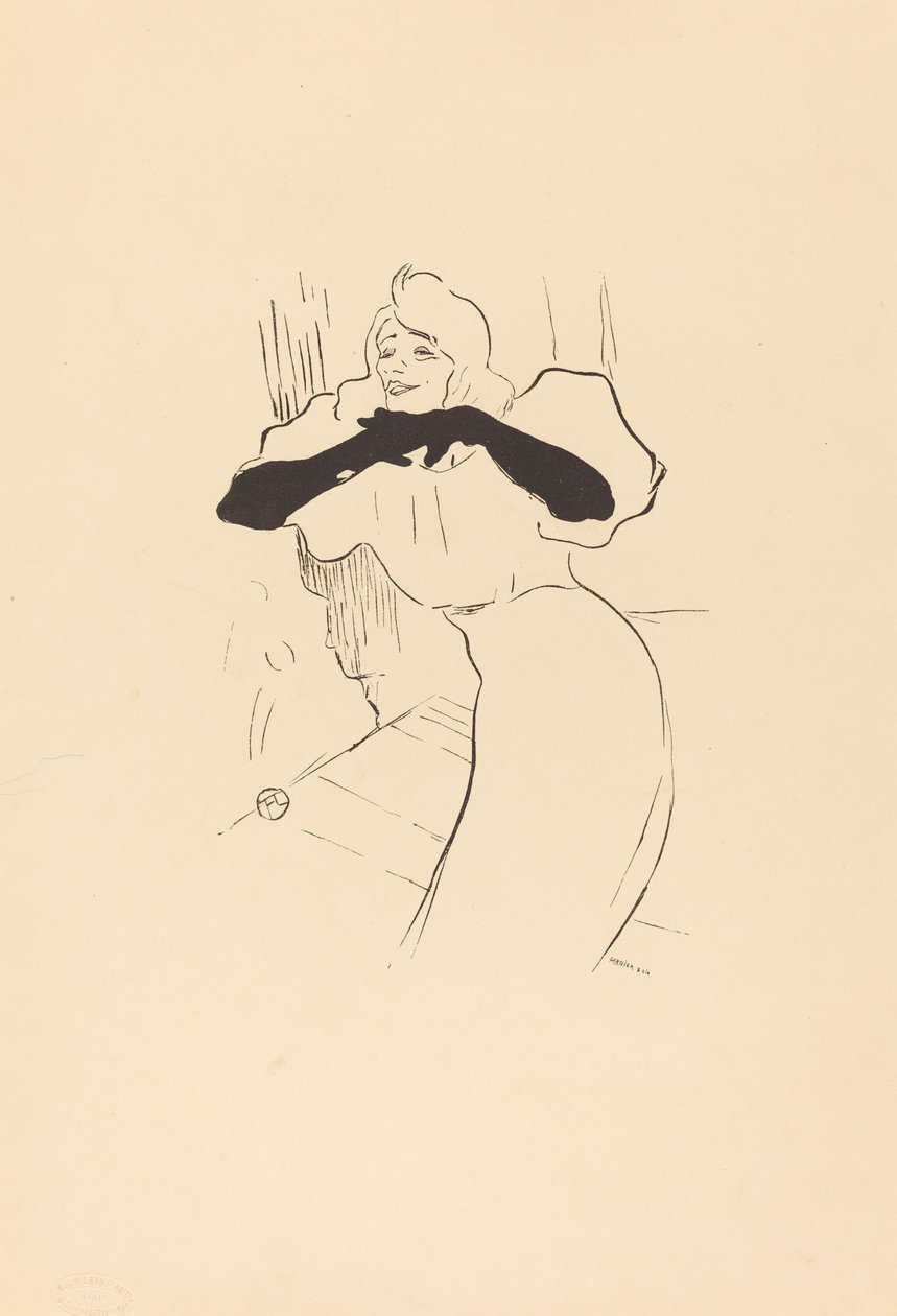 Yvette Guilbert: Linger, Longer, Loo. od Henri de Toulouse Lautrec