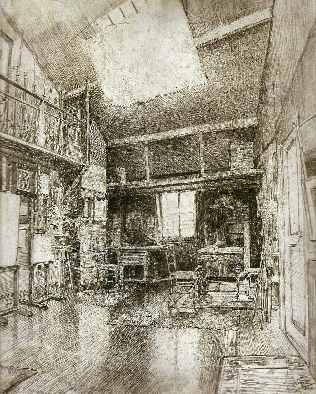 Umělecká dílna v Boitsfortu od Henrique Alvim Correa