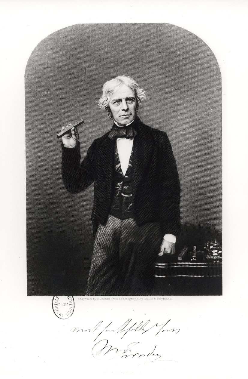 Portrét Michaela Faradaya (1791-1867) od Henry Adlard
