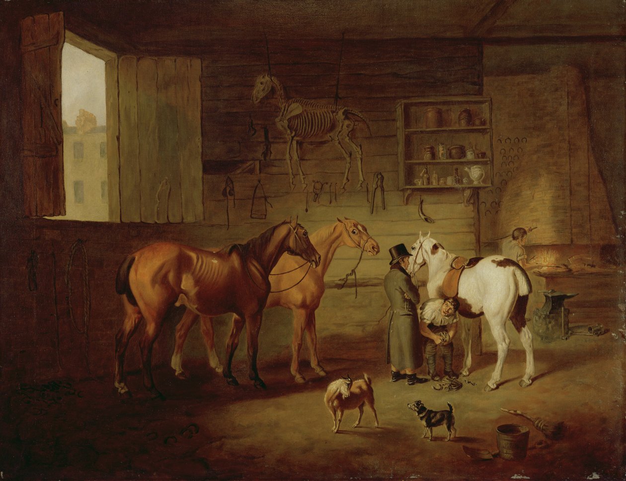 Kovárna, c.1810-20 od Henry Bernard Chalon
