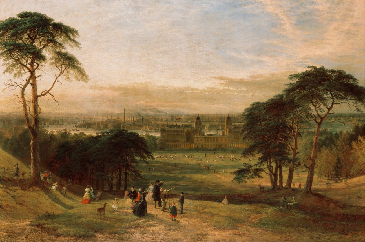 Londýn z Greenwich Hill od Henry Dawson