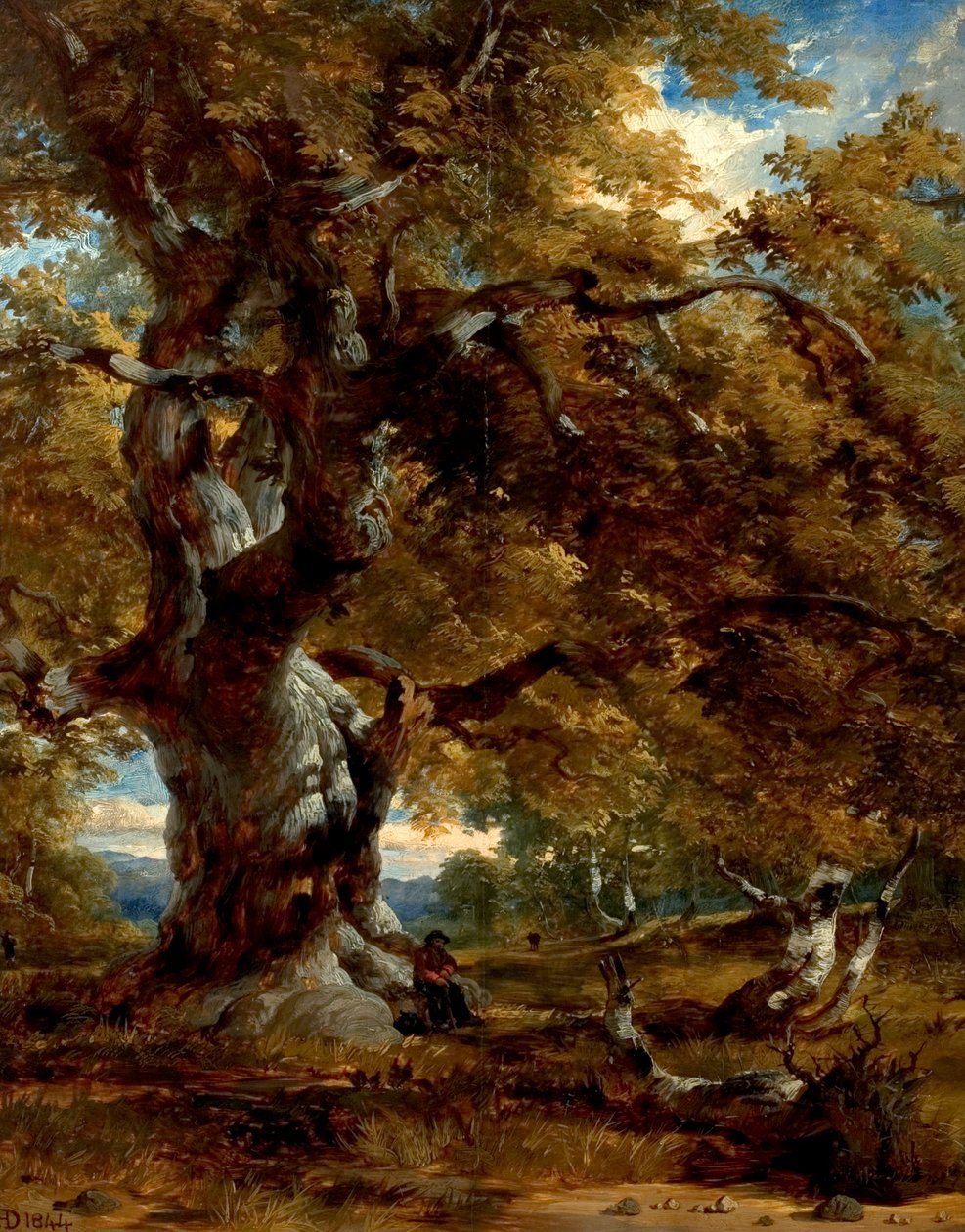 The Major Oak, 1844 od Henry Dawson