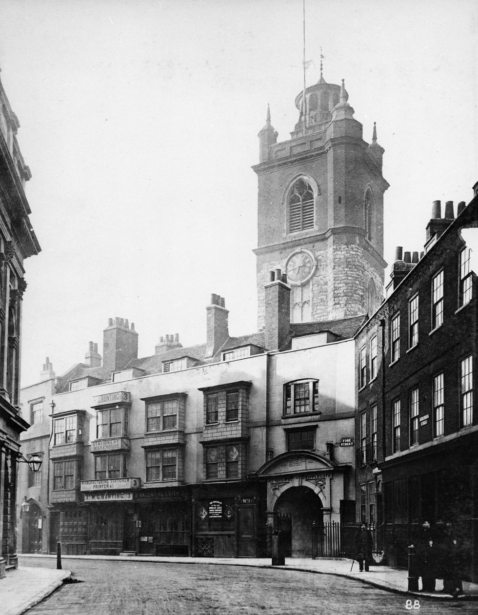 St. Giles, Cripplegate, cca 1884 od Henry Dixon
