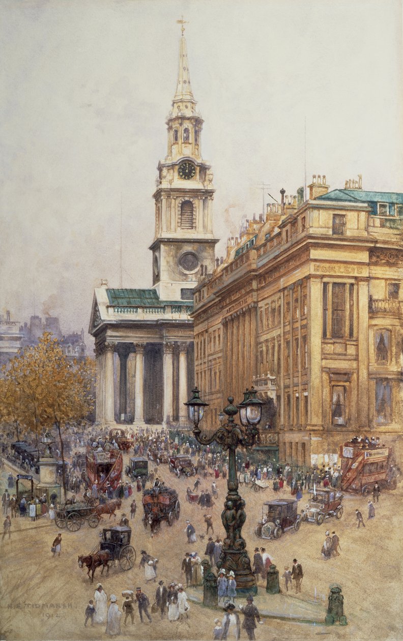 Trafalgarské náměstí, 1912 od Henry Edward Tidmarsh