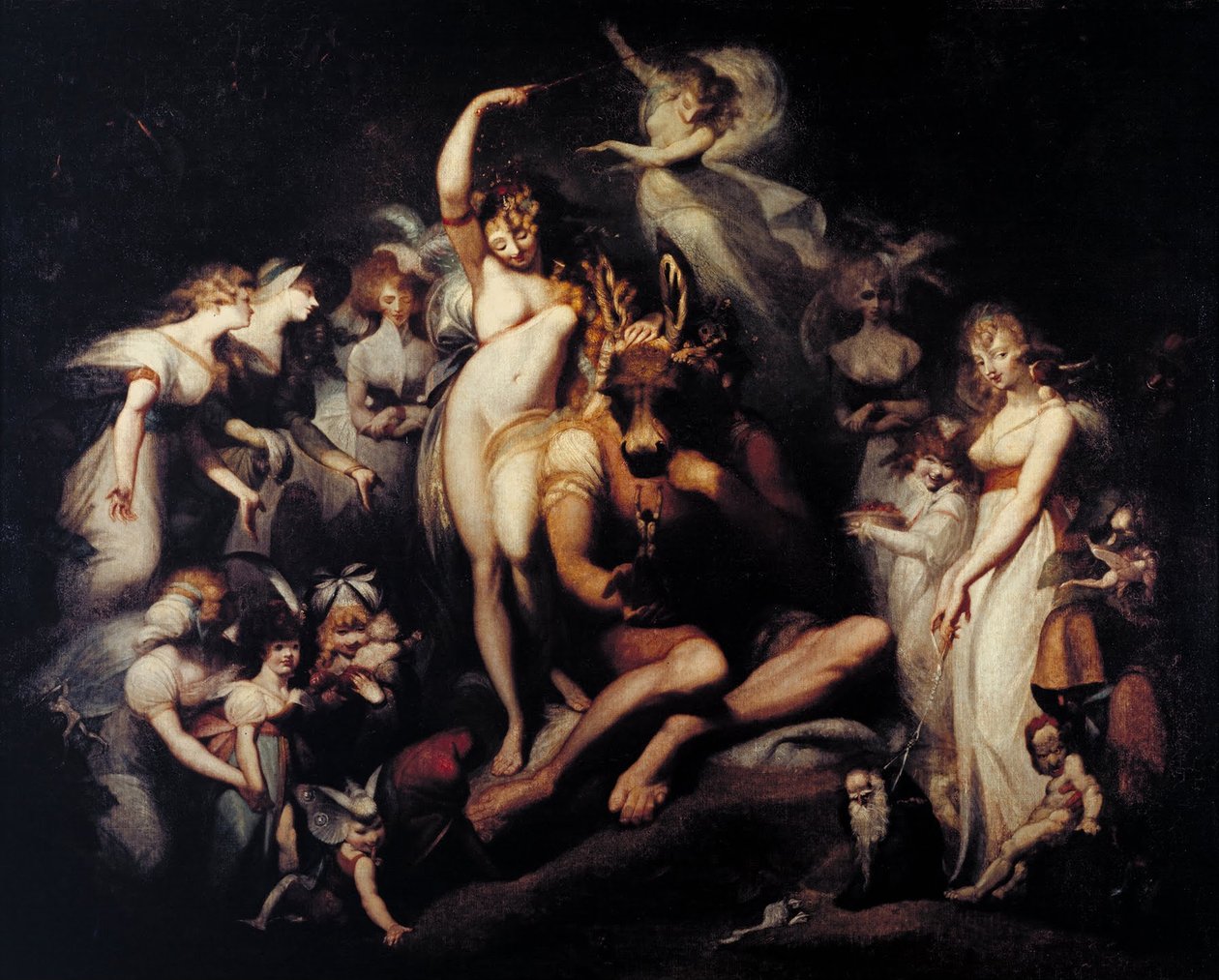 Titania a dno od Johann Heinrich Füssli