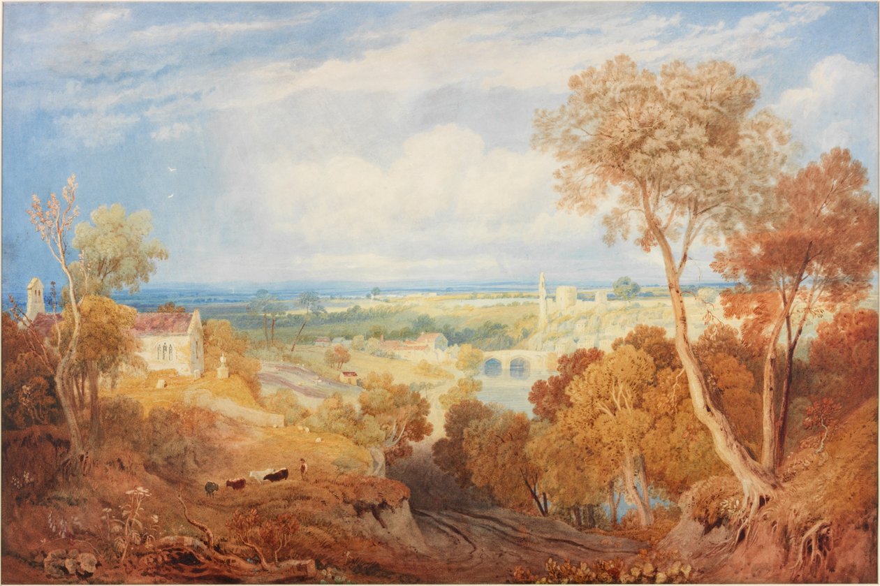 Barnard Castle (tužka a akvarel na papíře (na papíře)) od Henry Gastineau
