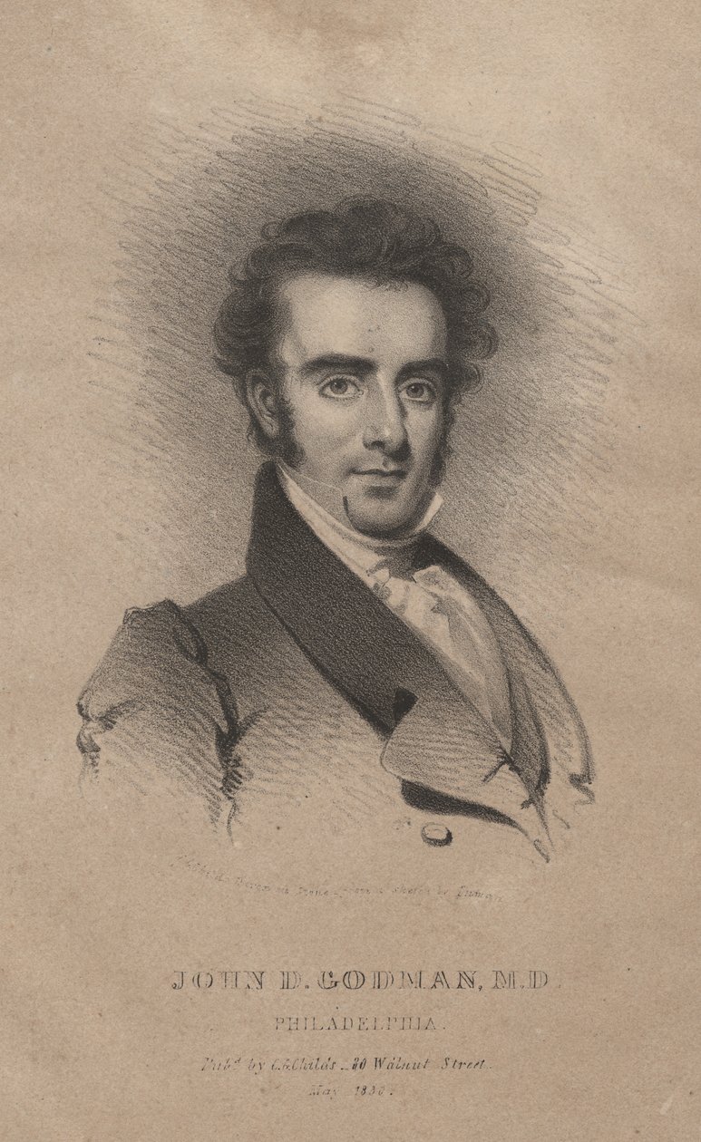 John D. Godman, M.D., litho od C.G. děti od Henry Inman