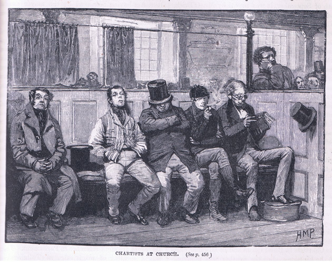 Chartisté v kostele AD 1839 od Henry Marriott Paget