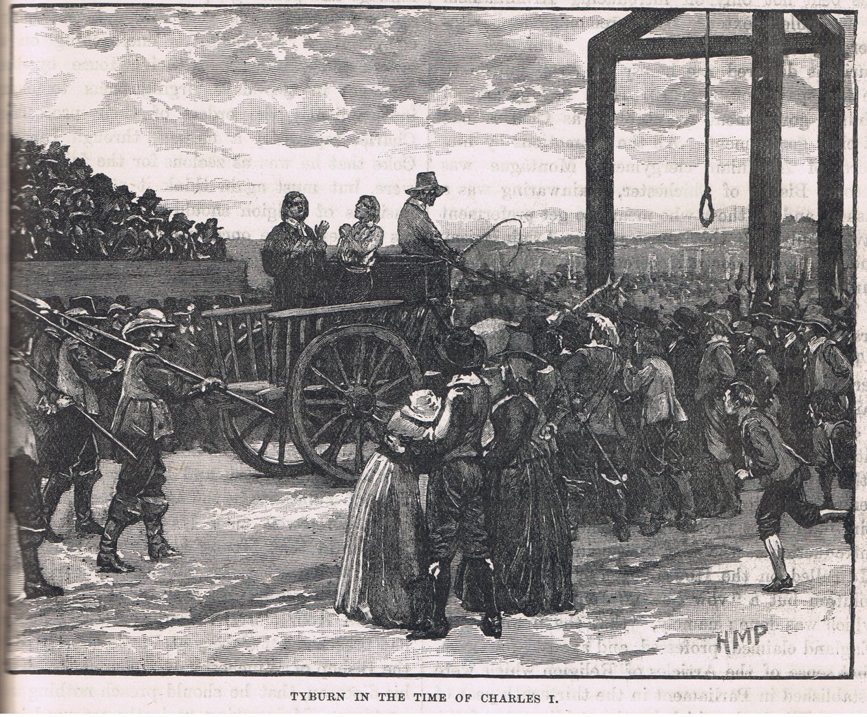 Tyburn v době Karla I od Henry Marriott Paget