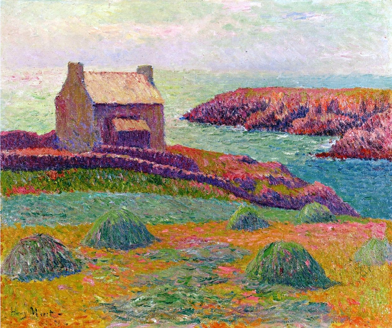 Chata v Bretani, 1898 od Henry Moret