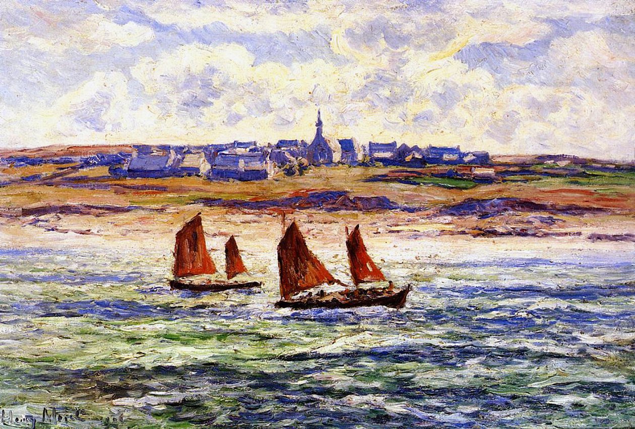 Paulgoazec, Bretaň, 1906 od Henry Moret