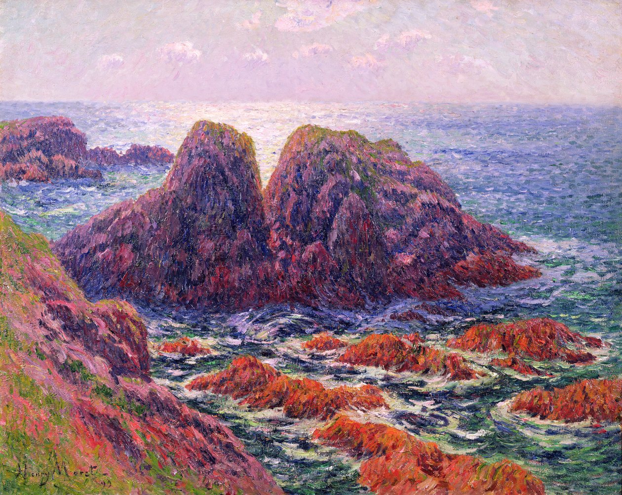 Moře ve Finistere, 1899 od Henry Moret
